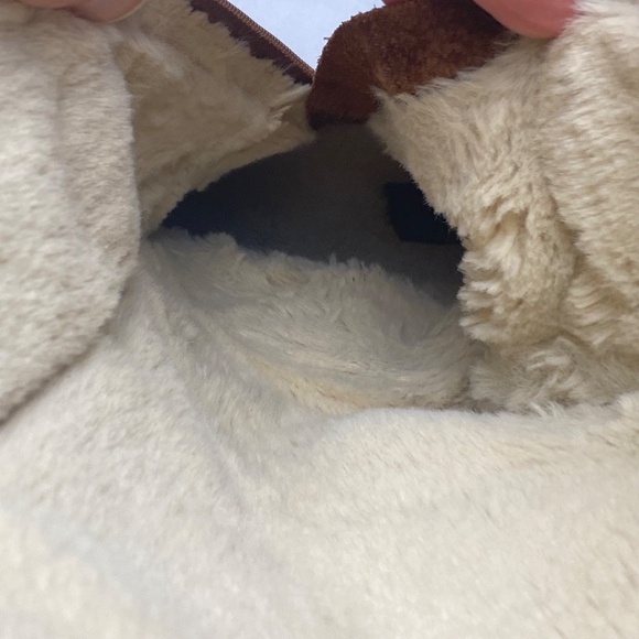 ZARA Chestnut Leather boots Girl Full faux-fur lined Size 36 - Picture 10 of 10